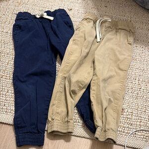 Kids Navy and Khaki Jogger Pants